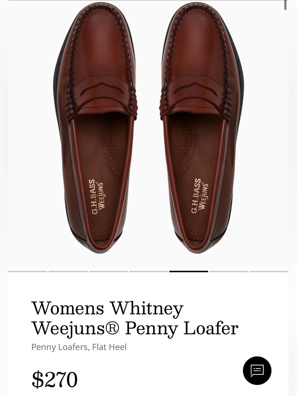 BNWT Whitney Weejuns Penny Loafer in Cognac